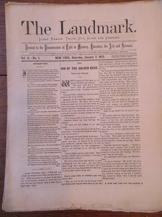 THE LANDMARK: Devoted to the Dissemination of Light in Masonry, Literature, the Arts and Sciences