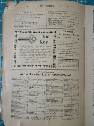 THE AMERICAN ARCHITECT AND BUILDING NEWS, APRIL 15, 1903, VOL. LXXX, NO. 1426.