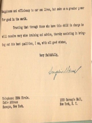 MANUSCRIPT DELINEATION OF THE HOROSCOPE: WILLIAM BURLING RUSSELL.