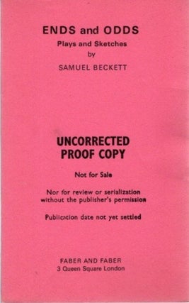 Item #30019 ENDS AND ODDS. Samuel Beckett