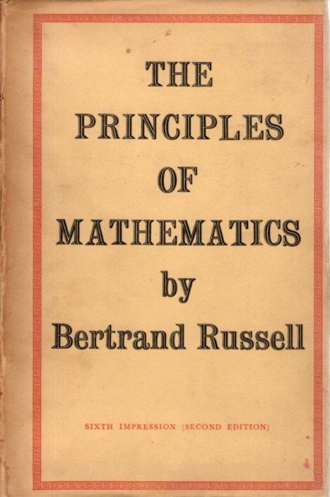 Item #30188 THE PRINCIPLES OF MATHEMATICS. Bertrand Russell.