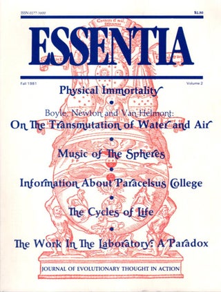 Item #31139 ESSENTIA: VOLUME 2, FALL 1981: Journal of Evolutionary Thought. Frater Albertus, Art...