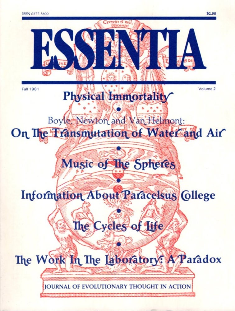 Item #31139 ESSENTIA: VOLUME 2, FALL 1981: Journal of Evolutionary Thought. Frater Albertus, Art Kunkin.