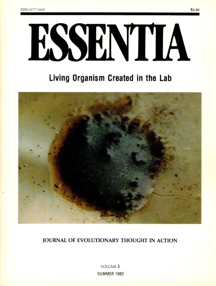 Item #31142 ESSENTIA: VOLUME 3, SUMMER 1982: Journal of Evolutionary Thought. Frater Albertus.