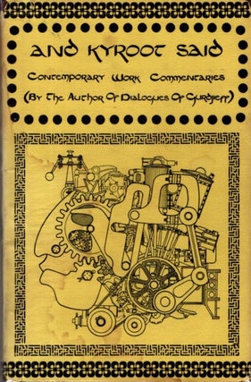 Item #31241 AND KYROOT SAID: Contemporary Work Commentaries. Jan Cox