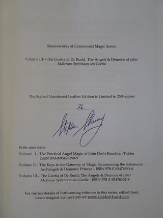 THE GOETIA OF DR. RUDD.