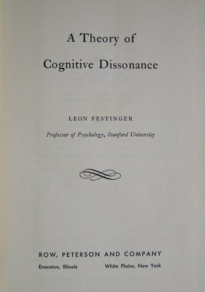 A THEORY OF COGNITIVE DISSONANCE.