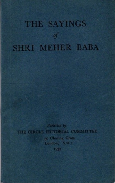 Item #31295 THE SAYING OF MEHER BABA. Meher Baba.