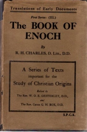 Item #32328 THE BOOK OF ENOCH. R. H. Charles, Robert Henry