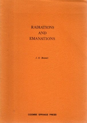Item #32495 RADIATIONS AND EMANATIONS. J. G. Bennett