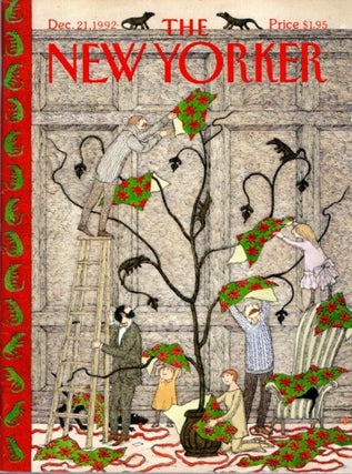 Item #32519 THE NEW YORKER (COVER) DEC. 21, 1992. Edward Gorey