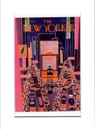 Item #32632 POSTCARD OF MARCH 10, 1928 NEW YORKER COVER. Karasz. Ilonka