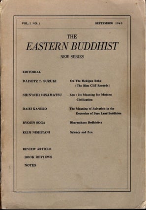 Item #32661 THE EASTERN BUDDHIST: NEW SERIES, VOL. I, NO. 1, NEW SERIES, SEPTEMBER 1965. Daisetz...