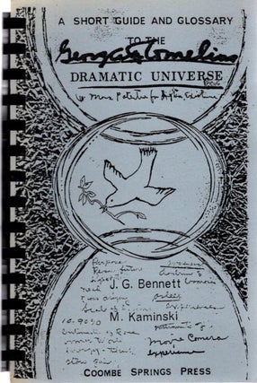 Item #32697 A SHORT GUIDE AND GLOSSARY TO THE DRAMATIC UNIVERSE. J. G. Bennett, M. Kaminski