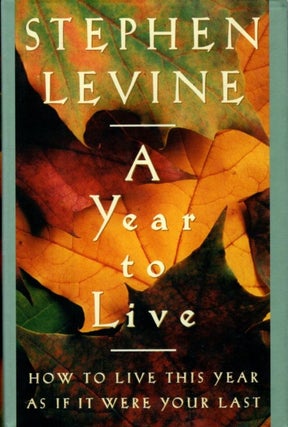 Item #32796 A YEAR TO LIVE: How to Live This Year as If It Were Your Last. Stephen Levine