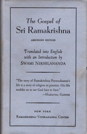 Item #32921 THE GOSPEL OF SRI RAMAKRISHNA.: Abridged Edition. Sri Ramakrishna
