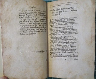 AN ESSAY IN DEFENCE OF THE FEMALE SEX: in which are inserted the Characters of a pedant, A Squire, A Beau, A Vertuoso, A Poetaster, A City-Critick, &c. In a Letter to a Lady