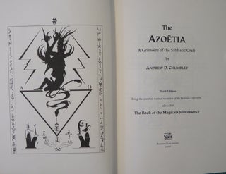 Item #33128 AZOËTIA: A Grimoire of the Sabbatic Craft; Being a Full and Accurate Transcription,...