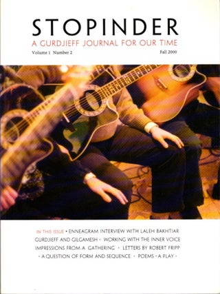 Item #33276 STOPINDER, NO. 3, WINTER 2001.: A Gurdjieff Journal for Our Time. David Kherdian