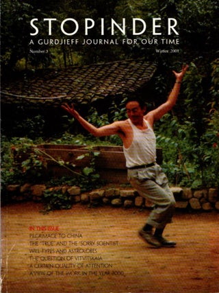 Item #33281 STOPINDER, NO. 3, WINTER 2001.: A Gurdjieff Journal for Our Time. David Kherdian