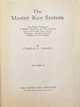 THE MASTER KEY SYSTEM: Volume II