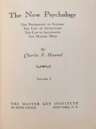 THE NEW PSYCHOLOGY: In Seven Volumes