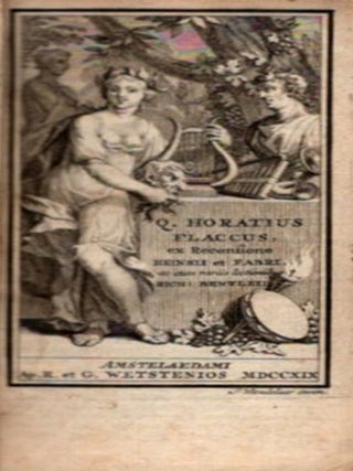 Item #34700 Q. HORATIUS FLACCUS EX RECENSIONE HEINSII ET FABRI, AC CUM VARIIS LECTIONIBUS RICH....