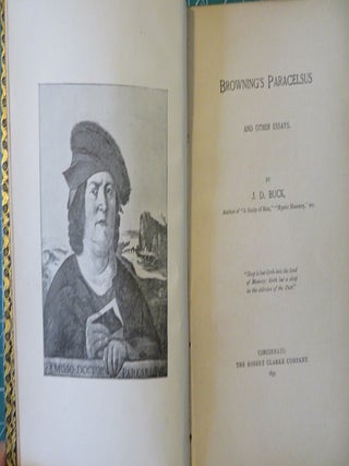 BROWNING'S PARACELSUS AND OTHER ESSAYS.