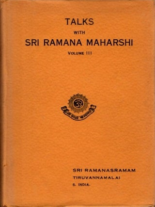 TALKS WITH SRI RAMANA MAHARSHI.: Three Volumes