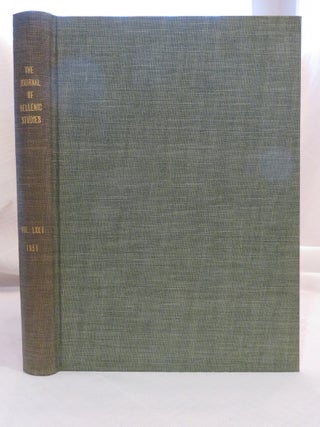 Item #35593 THE JOURNAL OF HELLENIC STUDIES, VOLUME LXXI (1951). E. J. Forsdyke, Ernest Gardner,...