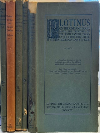Item #35623 THE LIBRARY OF PHILOSOPHICAL TRANSLATIONS: Volume I: The Ethical Treatises, Volume...