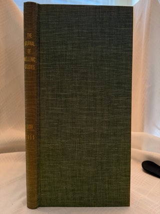 Item #35626 THE JOURNAL OF HELLENIC STUDIES, VOLUME LXXV (1955). E. J. Forsdyke, Ernest Gardner,...