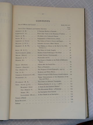 THE JOURNAL OF HELLENIC STUDIES, VOLUME LXXV (1955).
