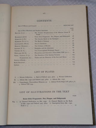 THE JOURNAL OF HELLENIC STUDIES, VOLUME LXXVI (1956).