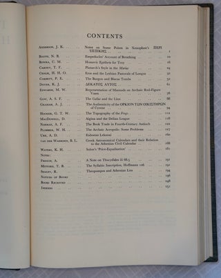 THE JOURNAL OF HELLENIC STUDIES, VOLUME LXXX (1960).