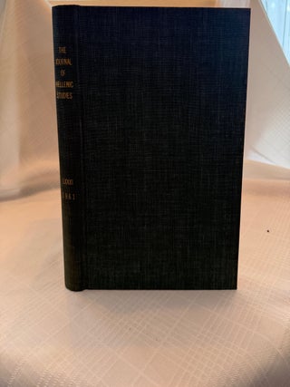 Item #35630 THE JOURNAL OF HELLENIC STUDIES, VOLUME LXXXI (1961). E. J. Forsdyke, Ernest Gardner,...