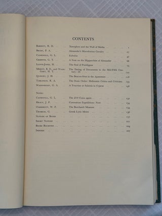 THE JOURNAL OF HELLENIC STUDIES, VOLUME LXXXIII (1963).