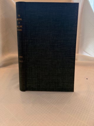 Item #35634 THE JOURNAL OF HELLENIC STUDIES, VOLUME LXXXV (1965). E. J. Forsdyke, Ernest Gardner,...