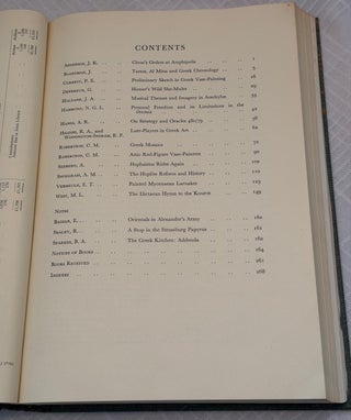 THE JOURNAL OF HELLENIC STUDIES, VOLUME LXXXV (1965).