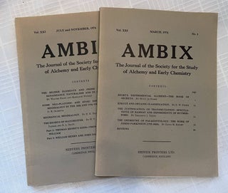 Item #36674 AMBIX, VOL. XXI: The Journal of the Society for the Study of Alchemy and Early...