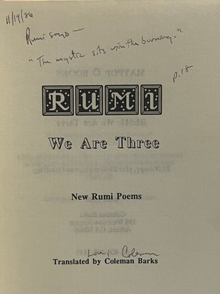 WE ARE THREE.