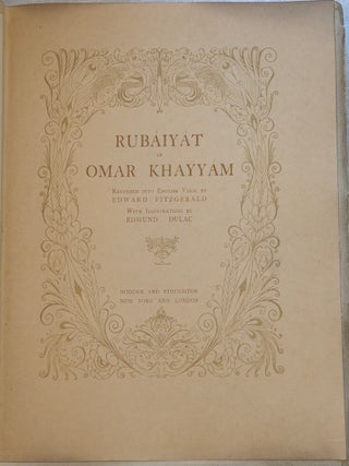 RUBAIYAT OF OMAR KHAYYAM.