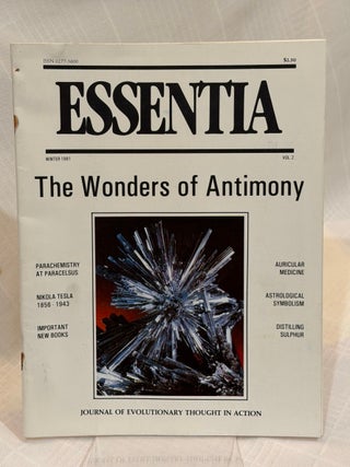 ESSENTIA: VOLUME 2, SUMMER 1981: Journal of Evolutionary Thought