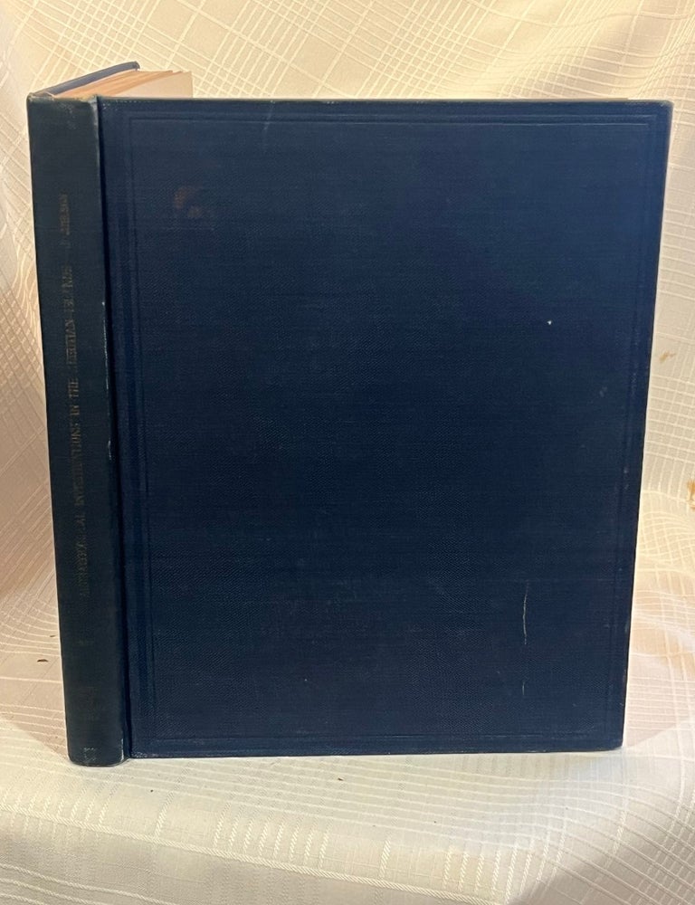 Item #38885 ARCHAEOLOGICAL INVESTIGATIONS IN THE ALEUTIAN ISLANDS. Waldemar Jochelson.