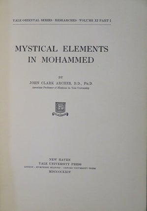 MYSTICAL ELEMENTS IN MOHAMMED.