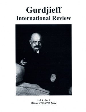 Item #5109 GIR VOL I, #2, WINTER 97-98.: Gurdjieff International Review
