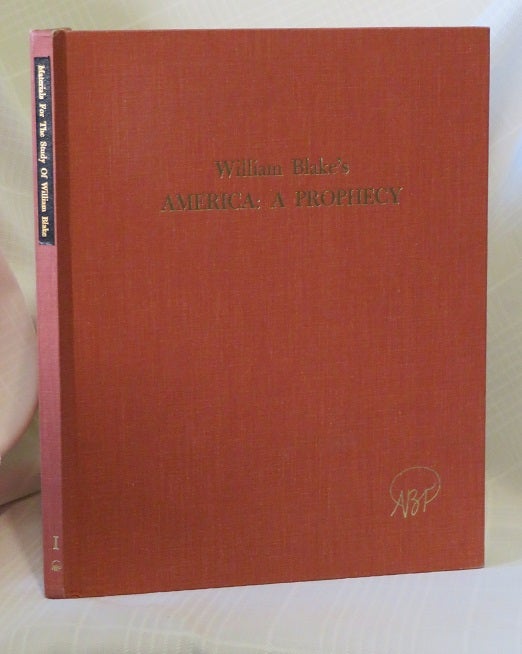 Item #5339 AMERICA: A PROPHECY. William Blake.