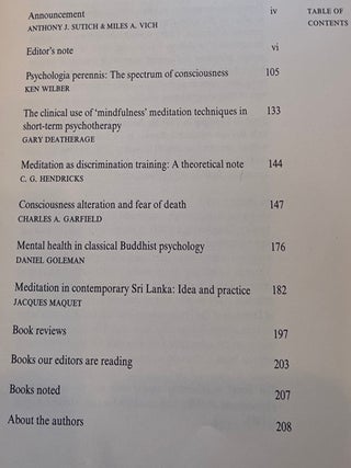 THE JOURNAL OF TRANSPERSONAL PSYCHOLOGY: Vol. 8, No.1 1976