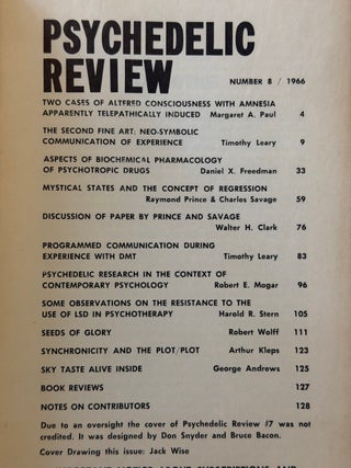 PSYCHEDELIC REVIEW: Number 8