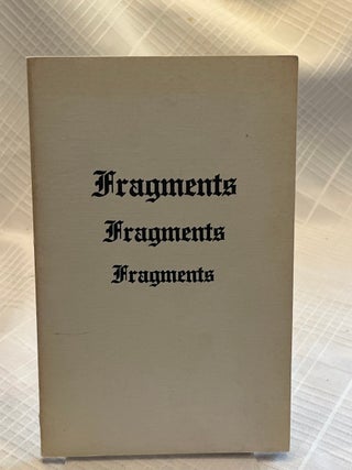 FRAGMENTS: A Literary Review